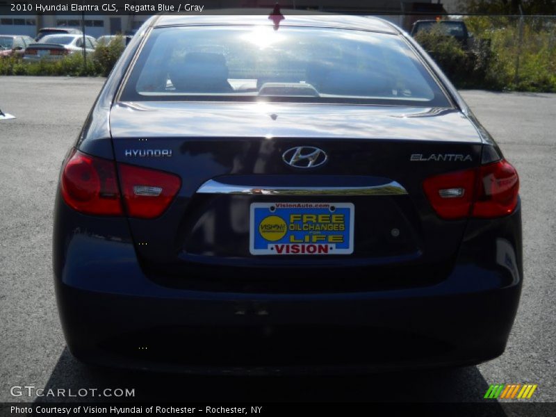 Regatta Blue / Gray 2010 Hyundai Elantra GLS