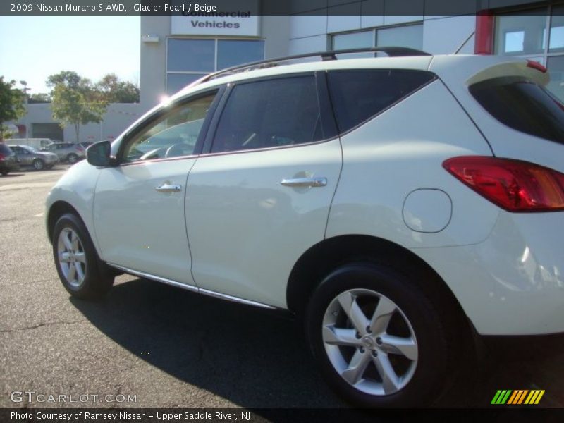 Glacier Pearl / Beige 2009 Nissan Murano S AWD