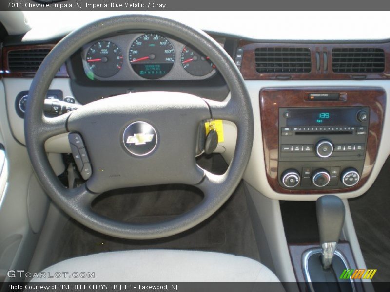 Imperial Blue Metallic / Gray 2011 Chevrolet Impala LS