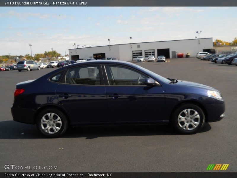 Regatta Blue / Gray 2010 Hyundai Elantra GLS