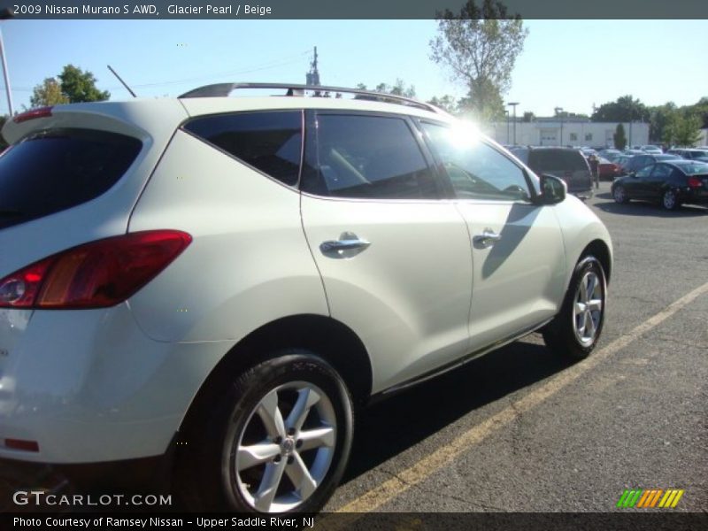 Glacier Pearl / Beige 2009 Nissan Murano S AWD