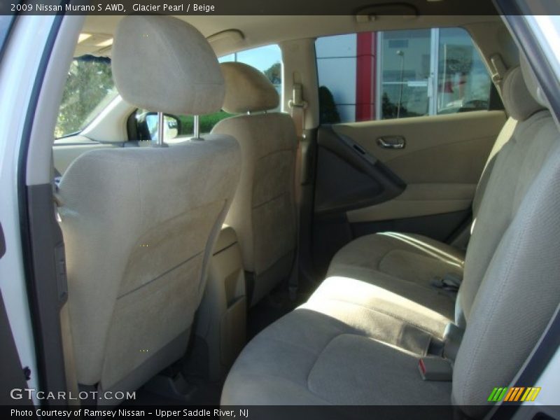 Glacier Pearl / Beige 2009 Nissan Murano S AWD