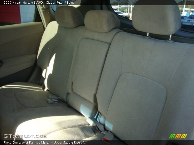 Glacier Pearl / Beige 2009 Nissan Murano S AWD