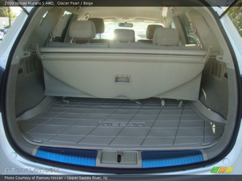 Glacier Pearl / Beige 2009 Nissan Murano S AWD