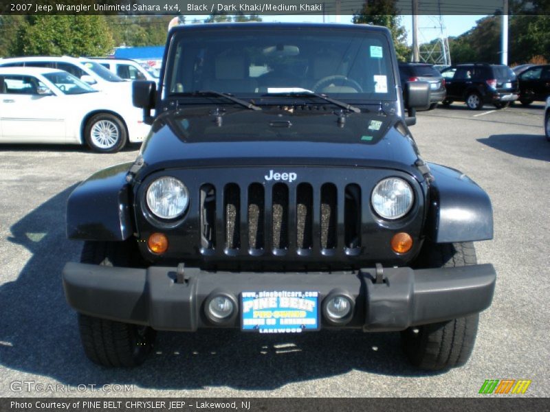Black / Dark Khaki/Medium Khaki 2007 Jeep Wrangler Unlimited Sahara 4x4