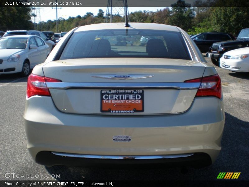 White Gold / Black 2011 Chrysler 200 LX