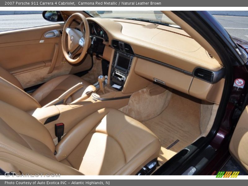  2007 911 Carrera 4 Cabriolet Natural Leather Brown Interior