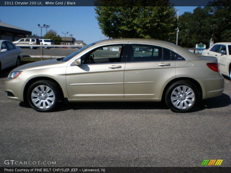 White Gold / Black 2011 Chrysler 200 LX