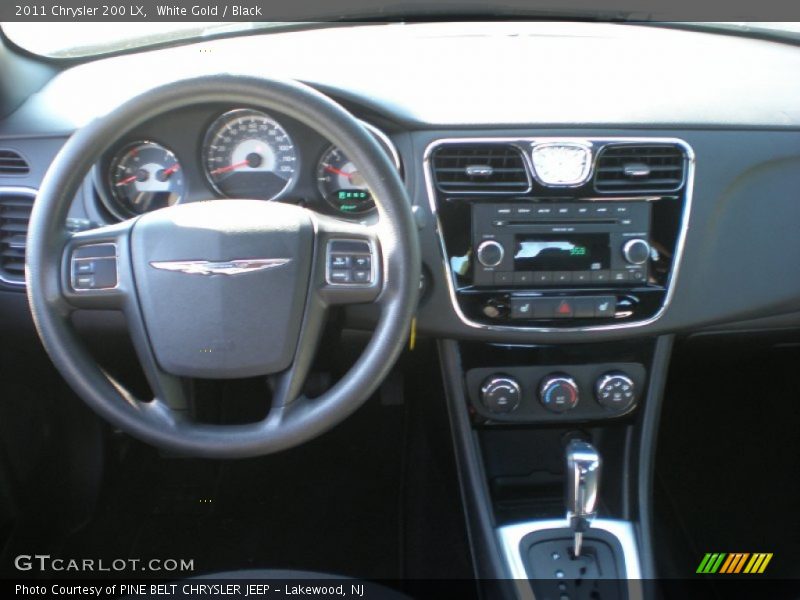 White Gold / Black 2011 Chrysler 200 LX