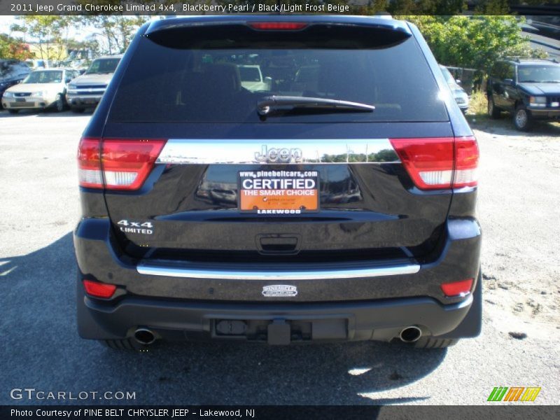 Blackberry Pearl / Black/Light Frost Beige 2011 Jeep Grand Cherokee Limited 4x4
