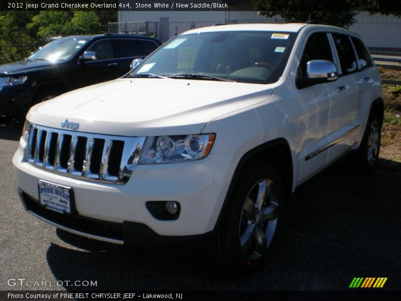 Stone White / New Saddle/Black 2012 Jeep Grand Cherokee Overland 4x4