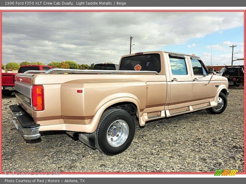 1996 F350 XLT Crew Cab Dually Light Saddle Metallic