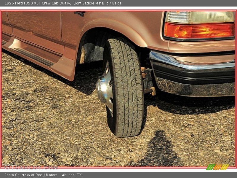 Light Saddle Metallic / Beige 1996 Ford F350 XLT Crew Cab Dually