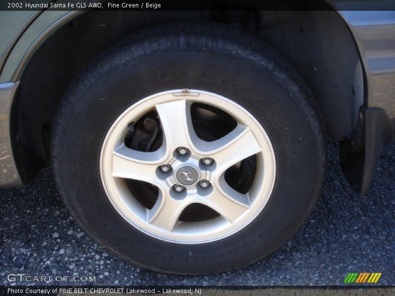 Pine Green / Beige 2002 Hyundai Santa Fe GLS AWD