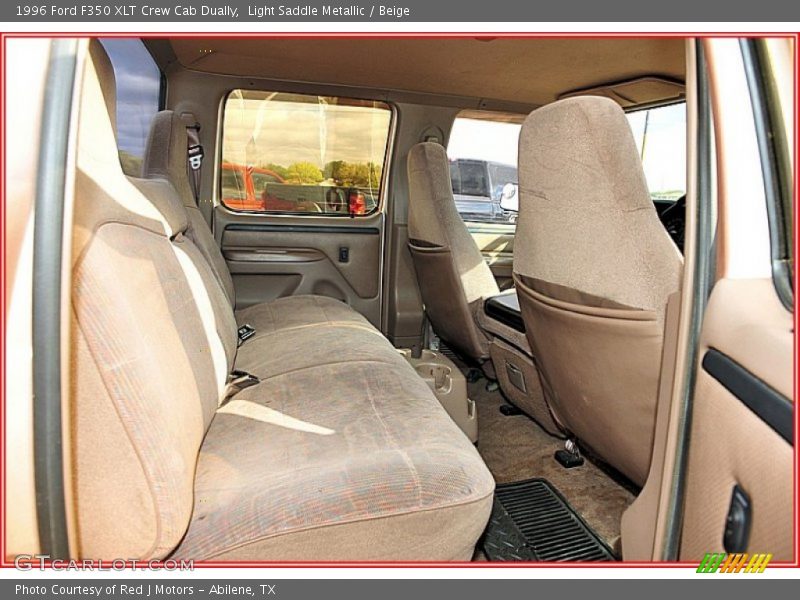  1996 F350 XLT Crew Cab Dually Beige Interior