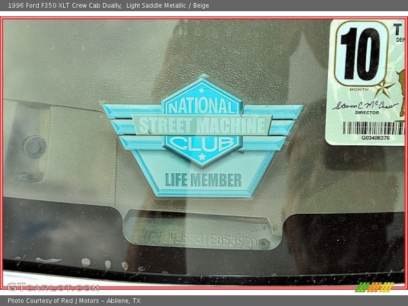 Light Saddle Metallic / Beige 1996 Ford F350 XLT Crew Cab Dually