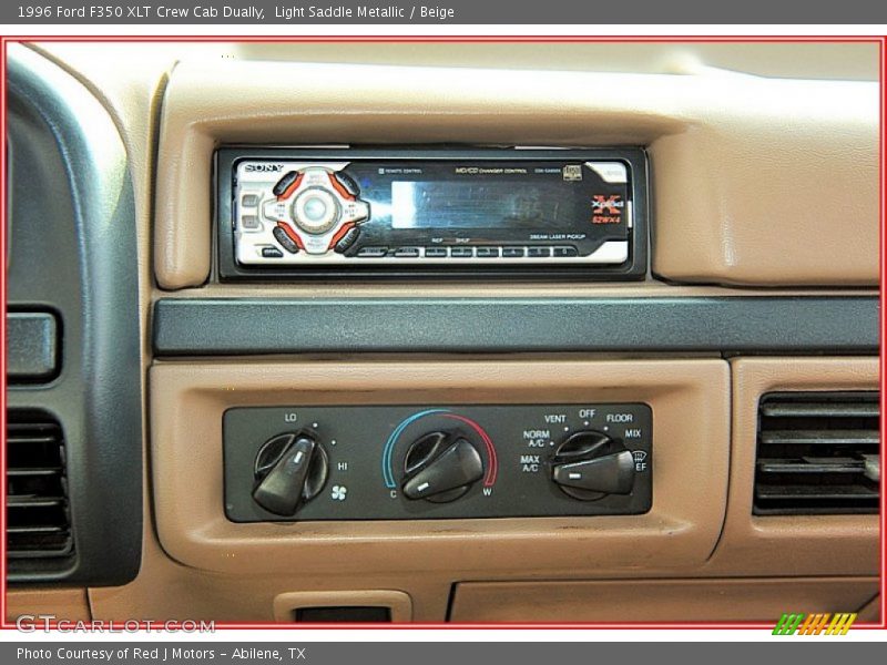 Light Saddle Metallic / Beige 1996 Ford F350 XLT Crew Cab Dually