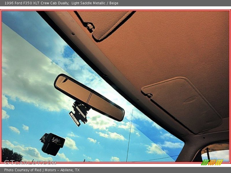 Light Saddle Metallic / Beige 1996 Ford F350 XLT Crew Cab Dually