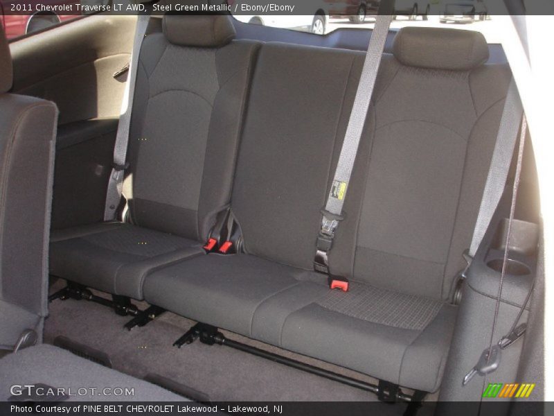 Steel Green Metallic / Ebony/Ebony 2011 Chevrolet Traverse LT AWD