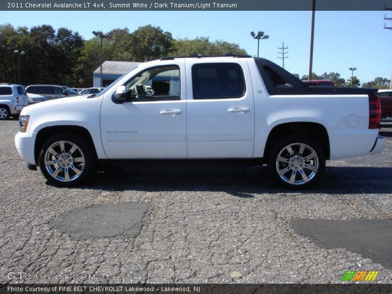 Summit White / Dark Titanium/Light Titanium 2011 Chevrolet Avalanche LT 4x4