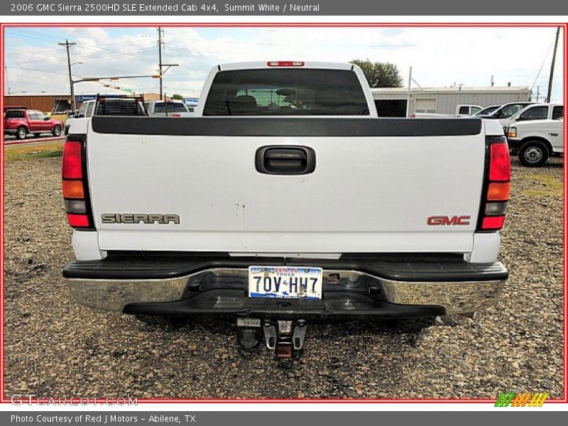 Summit White / Neutral 2006 GMC Sierra 2500HD SLE Extended Cab 4x4