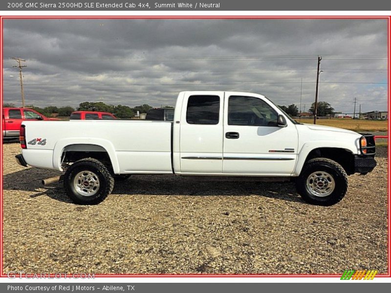 Summit White / Neutral 2006 GMC Sierra 2500HD SLE Extended Cab 4x4