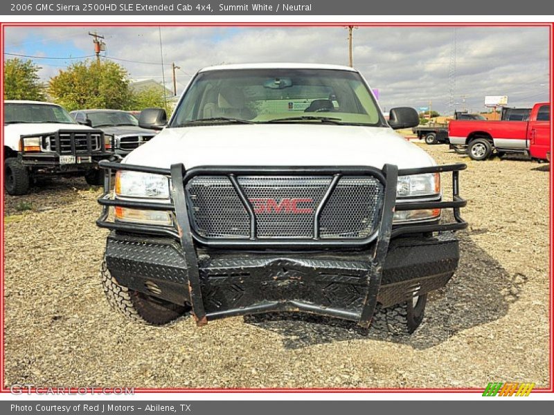 Summit White / Neutral 2006 GMC Sierra 2500HD SLE Extended Cab 4x4
