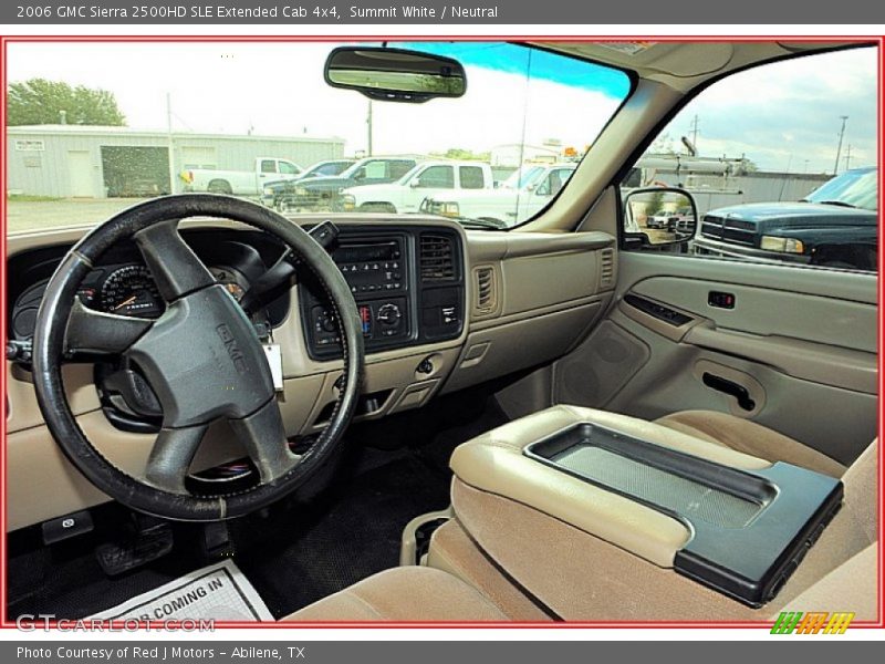 Summit White / Neutral 2006 GMC Sierra 2500HD SLE Extended Cab 4x4