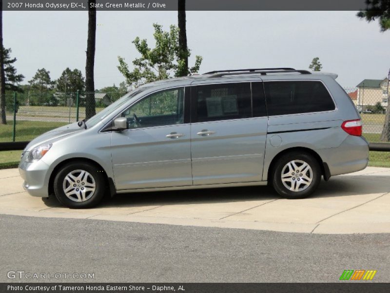 Slate Green Metallic / Olive 2007 Honda Odyssey EX-L