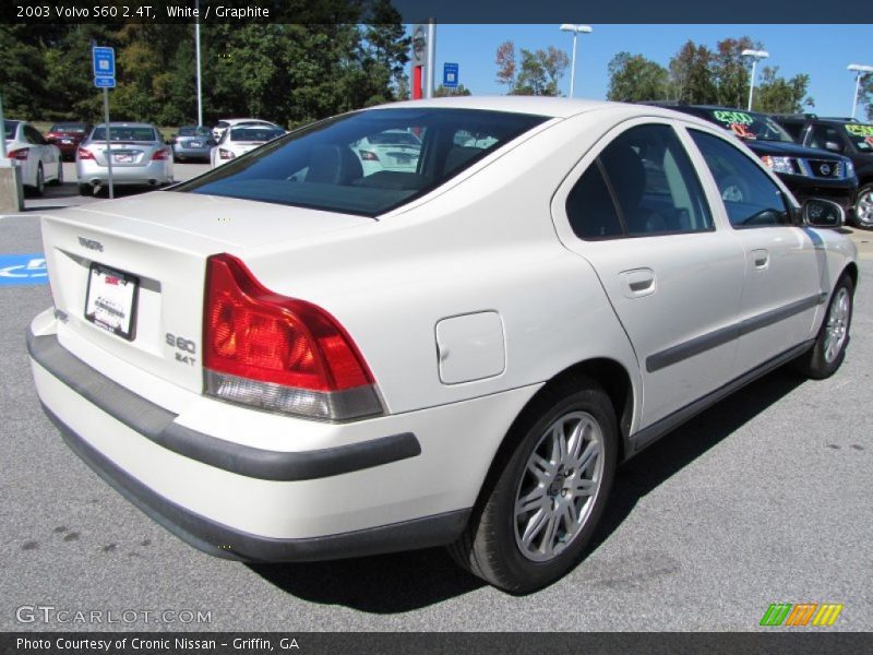 White / Graphite 2003 Volvo S60 2.4T