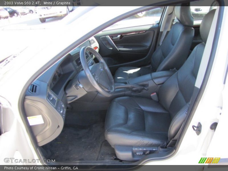 White / Graphite 2003 Volvo S60 2.4T