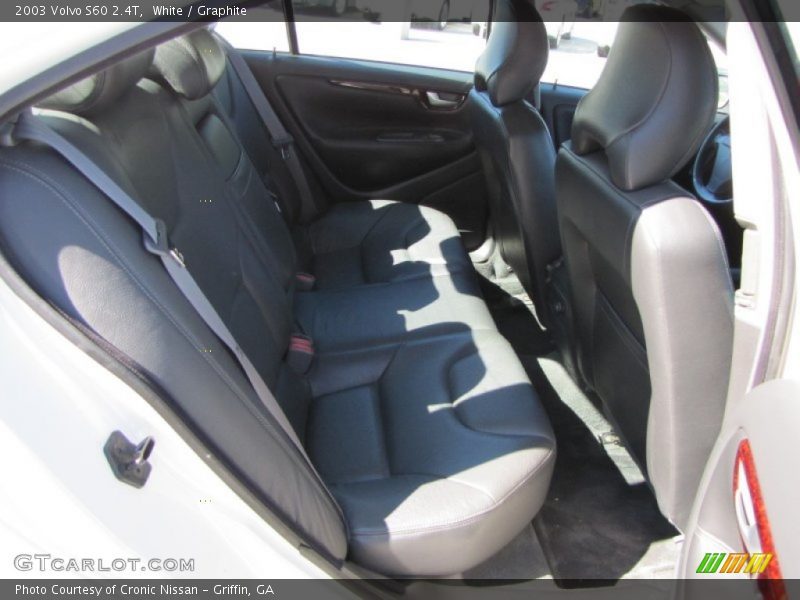 White / Graphite 2003 Volvo S60 2.4T