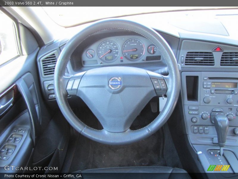 White / Graphite 2003 Volvo S60 2.4T