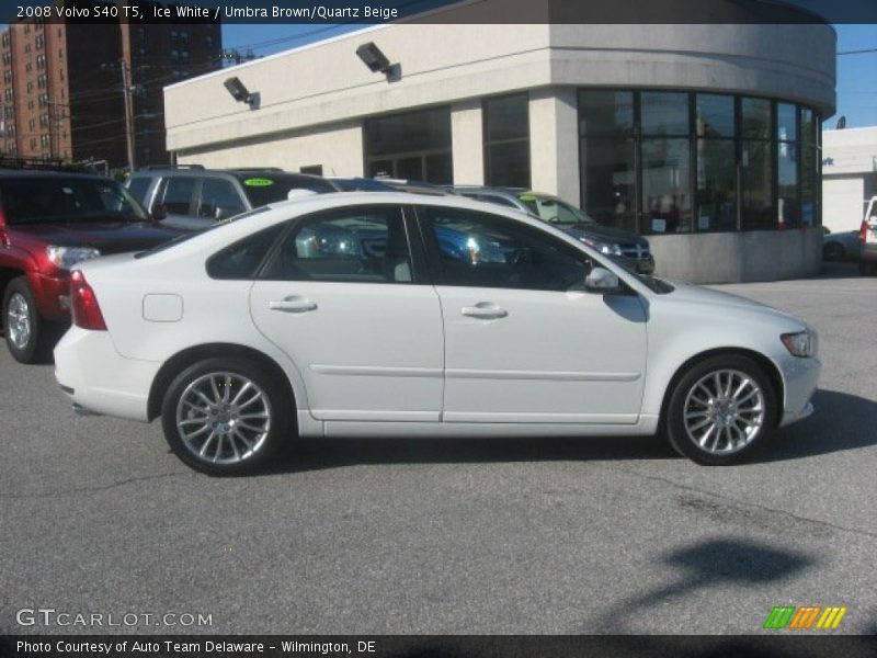 Ice White / Umbra Brown/Quartz Beige 2008 Volvo S40 T5