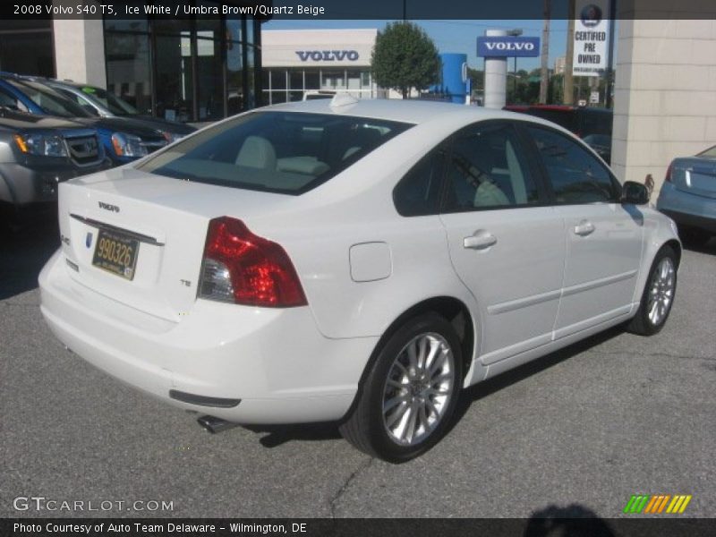 Ice White / Umbra Brown/Quartz Beige 2008 Volvo S40 T5