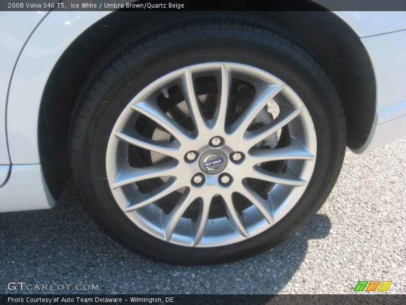 Ice White / Umbra Brown/Quartz Beige 2008 Volvo S40 T5