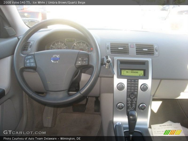 Ice White / Umbra Brown/Quartz Beige 2008 Volvo S40 T5