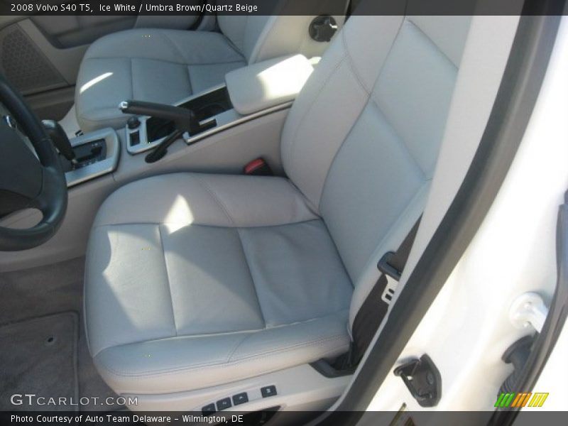Ice White / Umbra Brown/Quartz Beige 2008 Volvo S40 T5