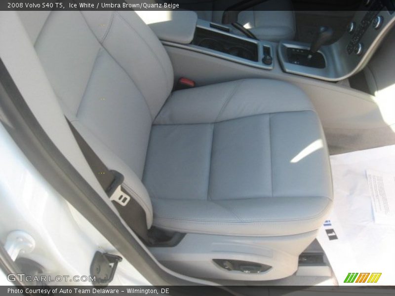 Ice White / Umbra Brown/Quartz Beige 2008 Volvo S40 T5