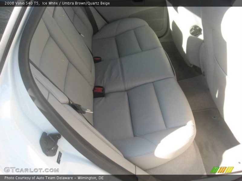 Ice White / Umbra Brown/Quartz Beige 2008 Volvo S40 T5