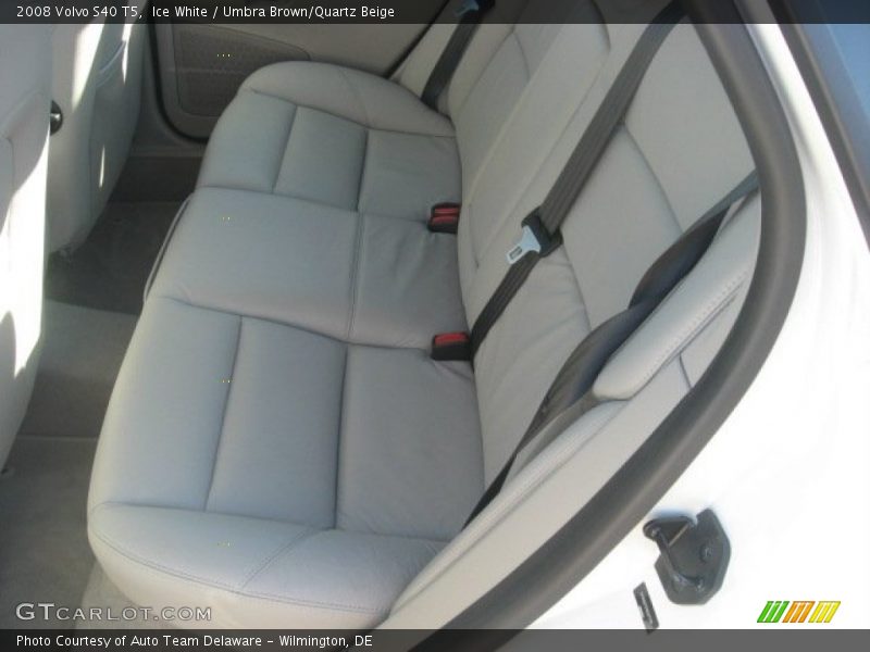 Ice White / Umbra Brown/Quartz Beige 2008 Volvo S40 T5