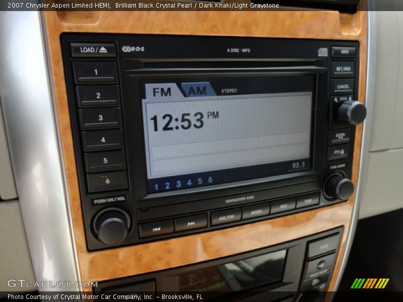 Brilliant Black Crystal Pearl / Dark Khaki/Light Graystone 2007 Chrysler Aspen Limited HEMI