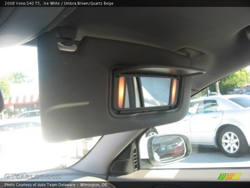 Ice White / Umbra Brown/Quartz Beige 2008 Volvo S40 T5