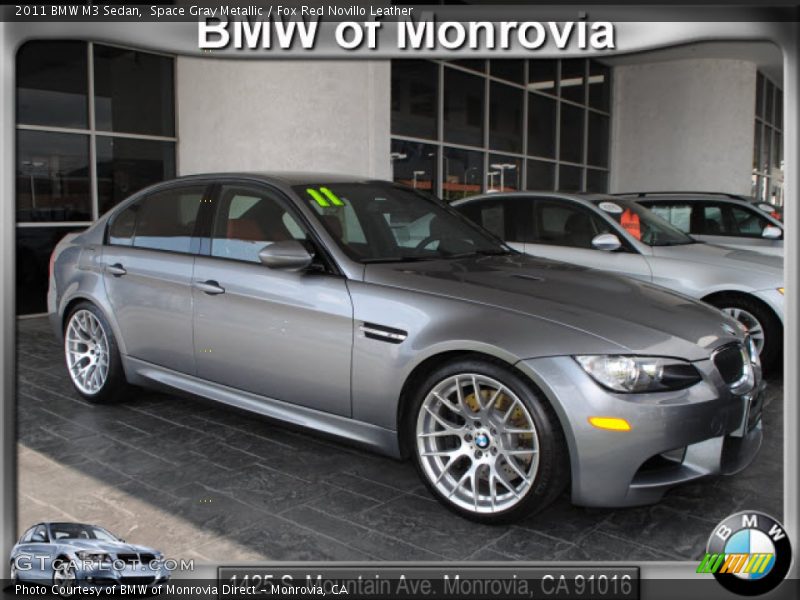 Space Gray Metallic / Fox Red Novillo Leather 2011 BMW M3 Sedan