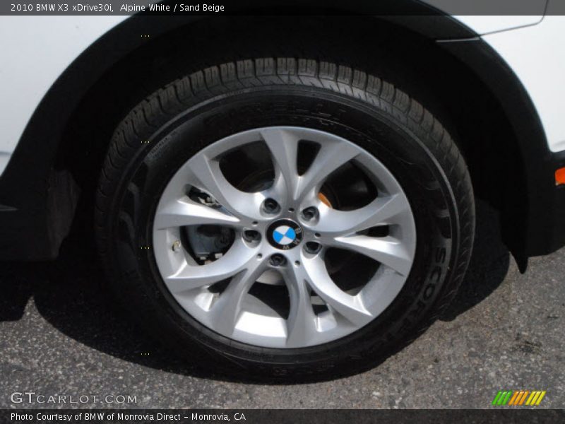 Alpine White / Sand Beige 2010 BMW X3 xDrive30i