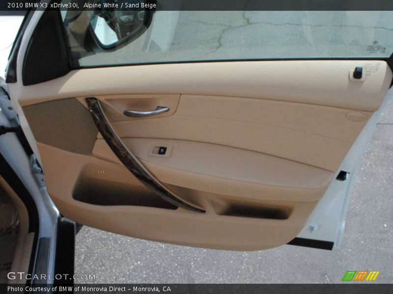 Alpine White / Sand Beige 2010 BMW X3 xDrive30i