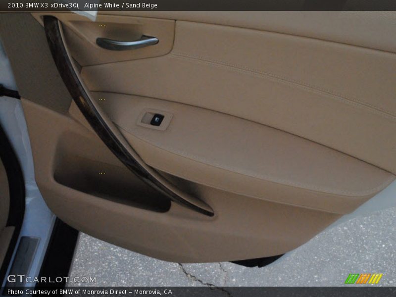 Alpine White / Sand Beige 2010 BMW X3 xDrive30i
