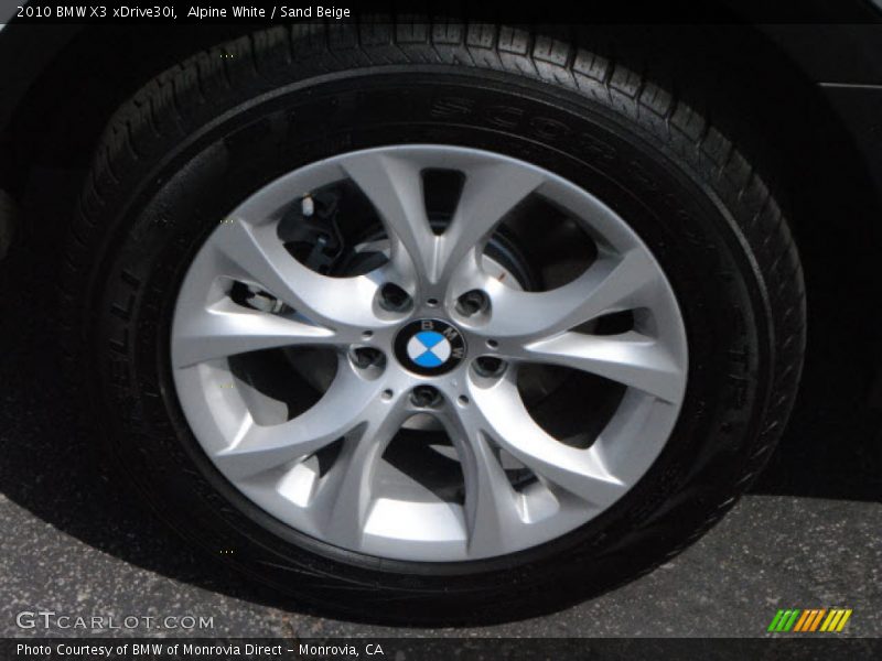 Alpine White / Sand Beige 2010 BMW X3 xDrive30i