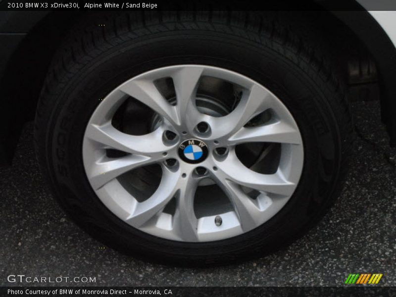 Alpine White / Sand Beige 2010 BMW X3 xDrive30i
