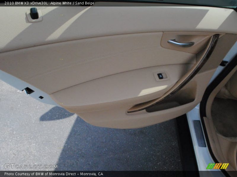 Alpine White / Sand Beige 2010 BMW X3 xDrive30i